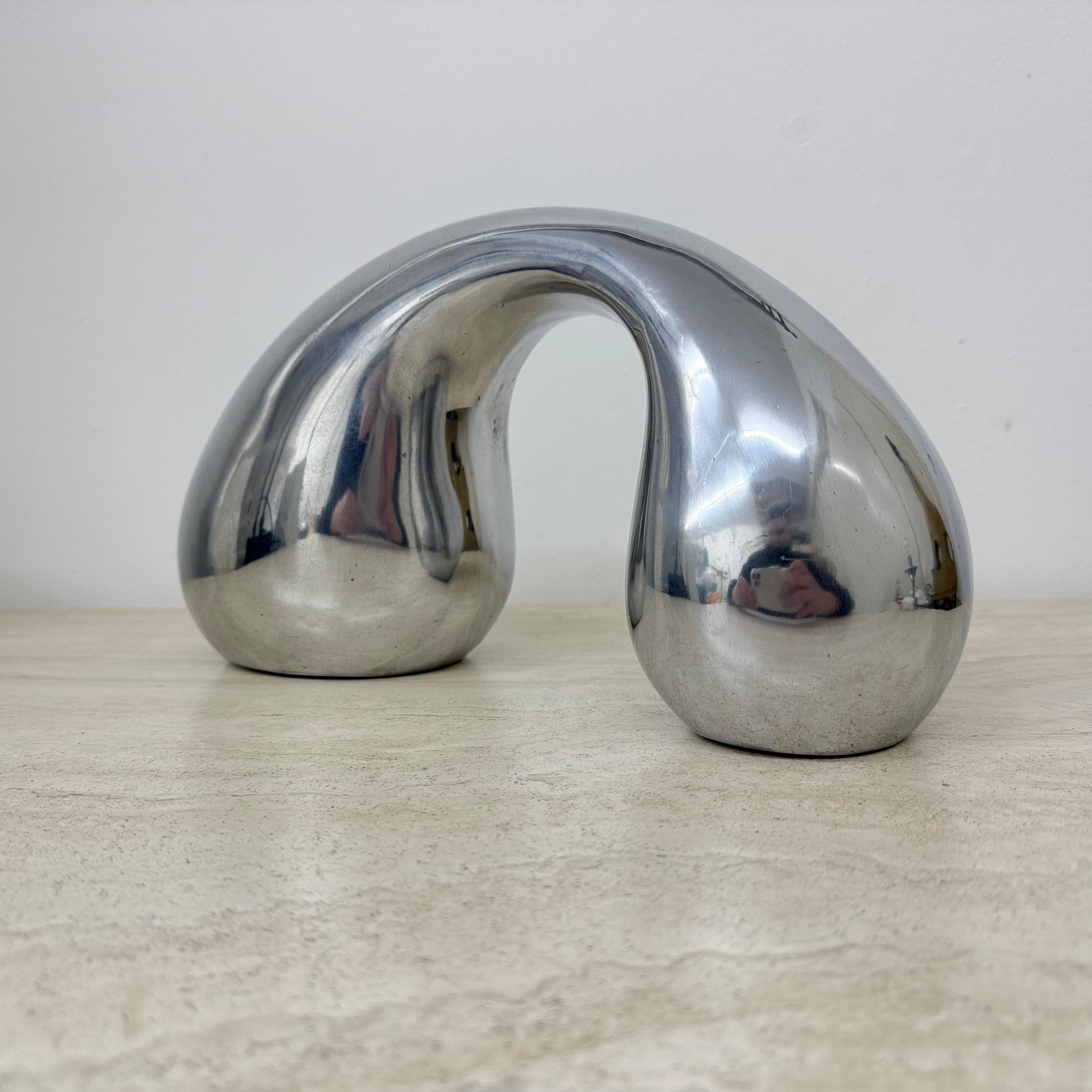 Biomorphes Skulptur-Objekt aus Aluminium von Eva & Peter Moritz für Ikea, 1980 (Moderne der Mitte des Jahrhunderts) im Angebot