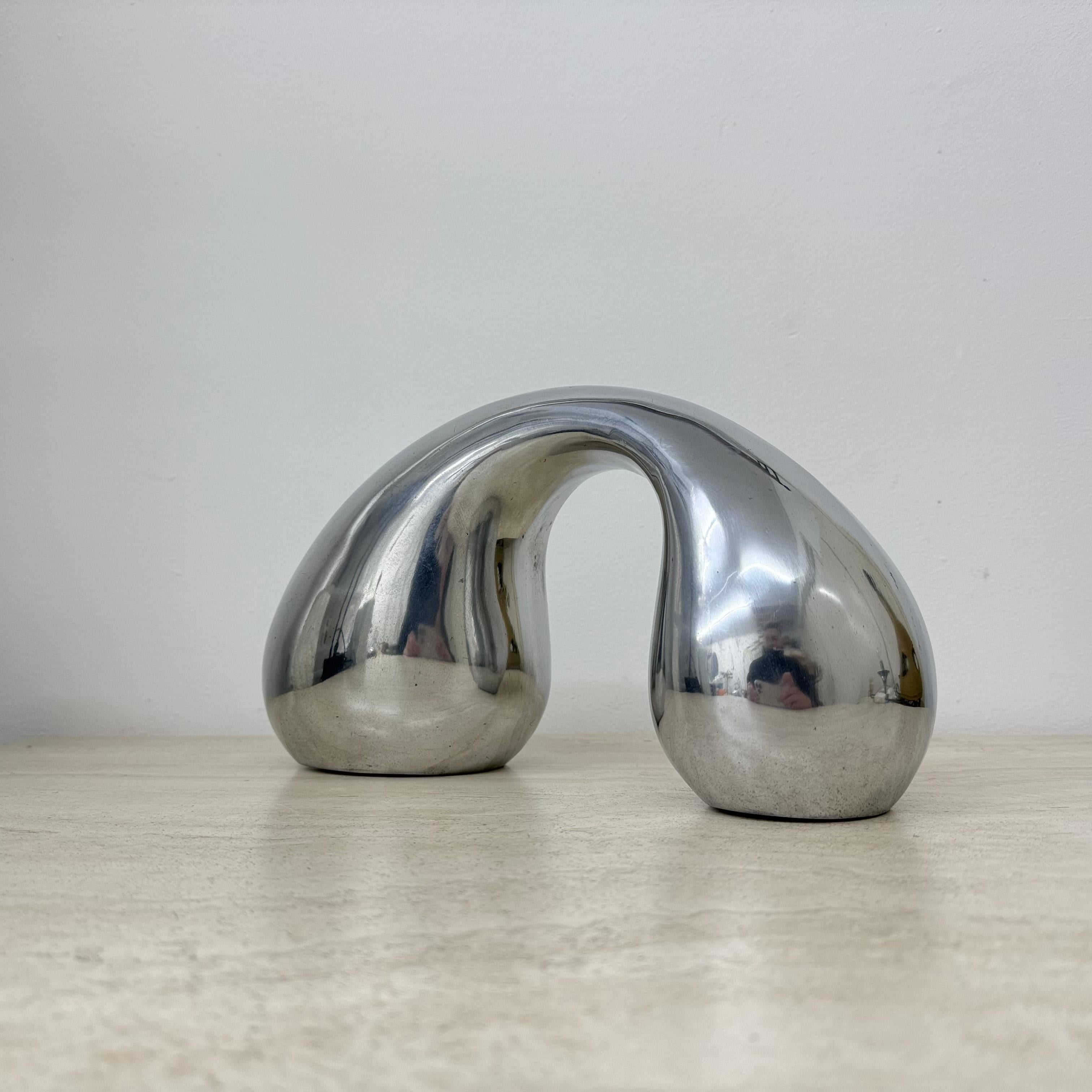Biomorphes Skulptur-Objekt aus Aluminium von Eva & Peter Moritz für Ikea, 1980 (Schwedisch) im Angebot