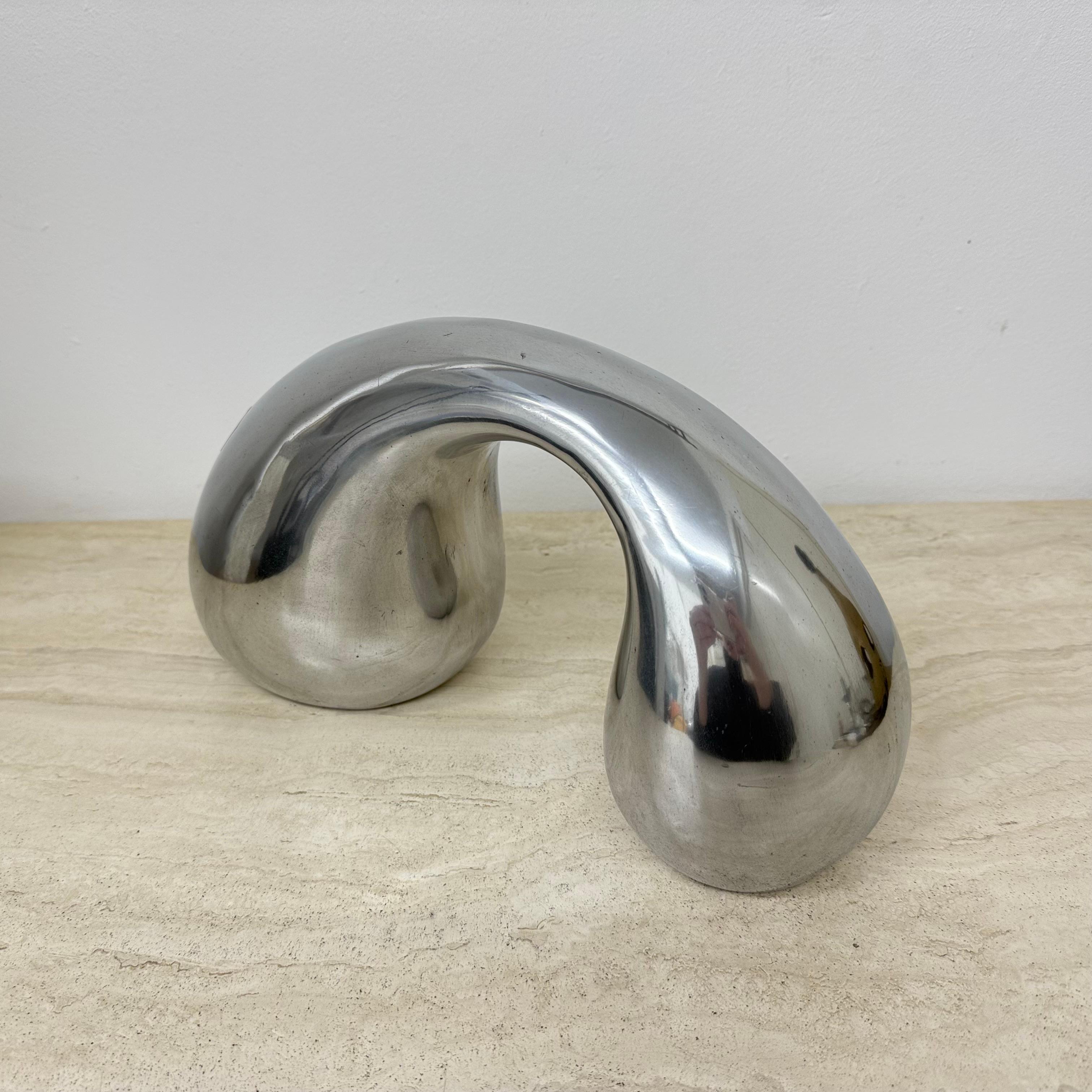 Biomorphes Skulptur-Objekt aus Aluminium von Eva & Peter Moritz für Ikea, 1980 (Ende des 20. Jahrhunderts) im Angebot