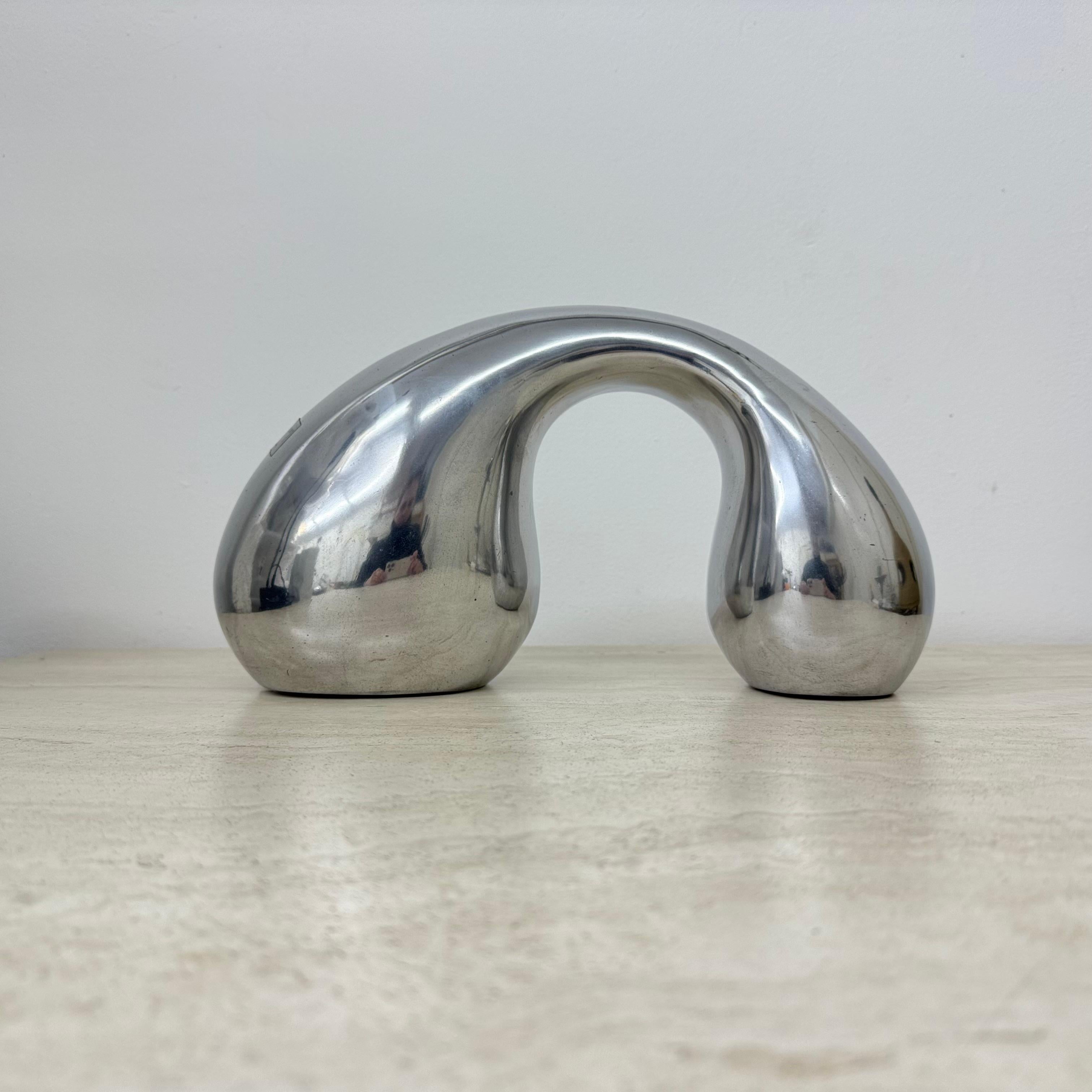 Biomorphes Skulptur-Objekt aus Aluminium von Eva & Peter Moritz für Ikea, 1980 im Angebot 1