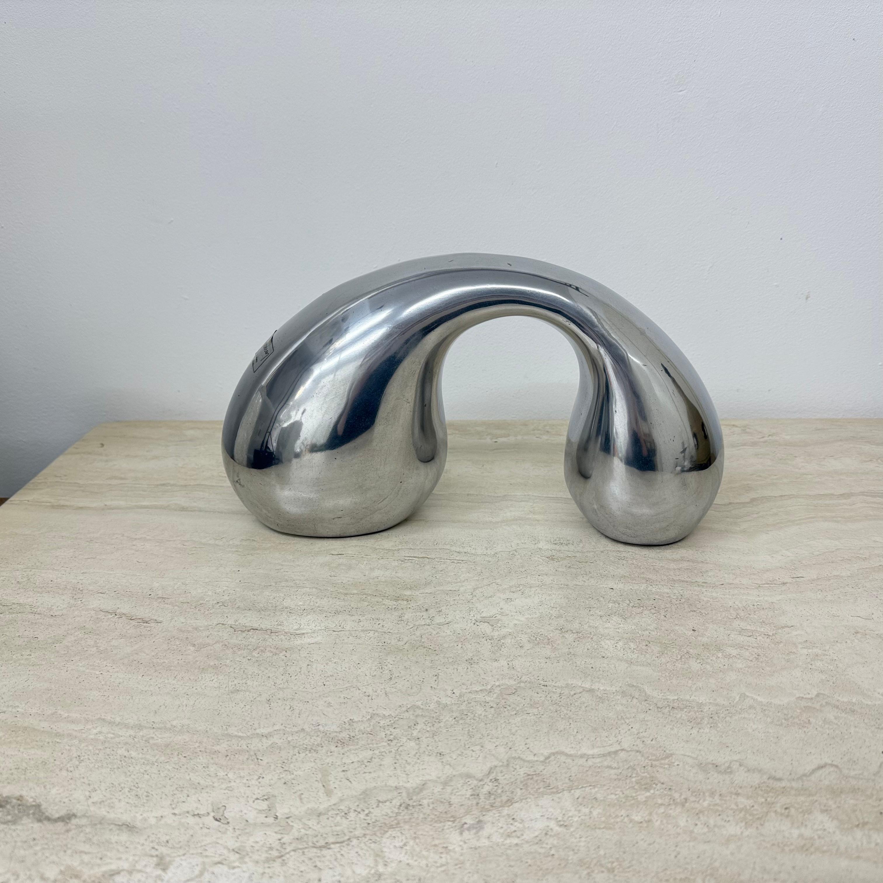Biomorphes Skulptur-Objekt aus Aluminium von Eva & Peter Moritz für Ikea, 1980 im Angebot 2