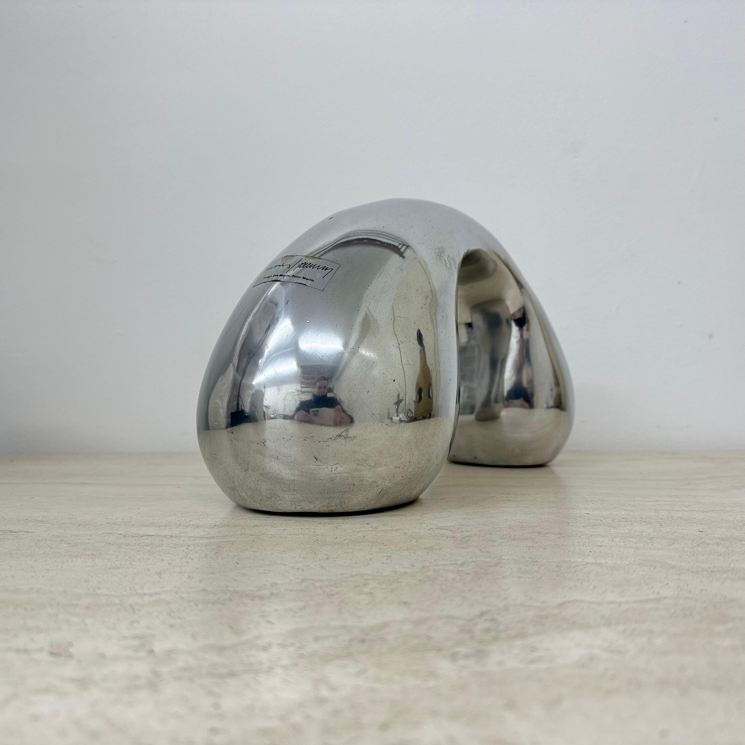 Biomorphes Skulptur-Objekt aus Aluminium von Eva & Peter Moritz für Ikea, 1980 im Angebot 3