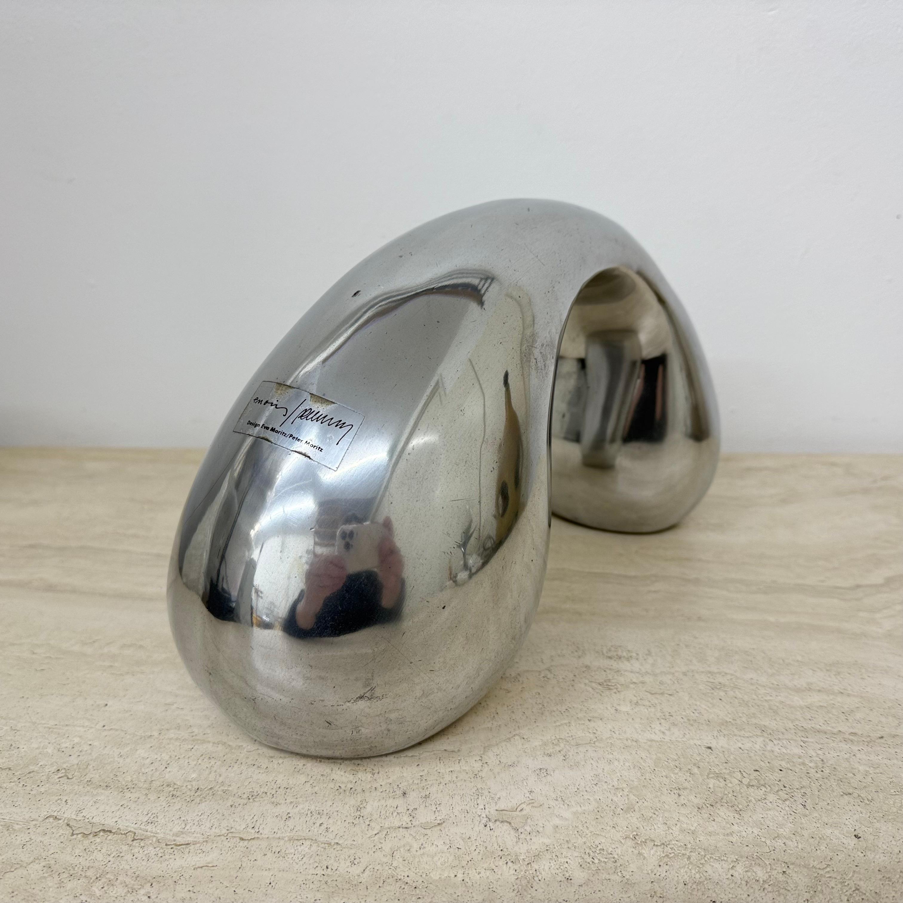 Biomorphes Skulptur-Objekt aus Aluminium von Eva & Peter Moritz für Ikea, 1980 im Angebot 4
