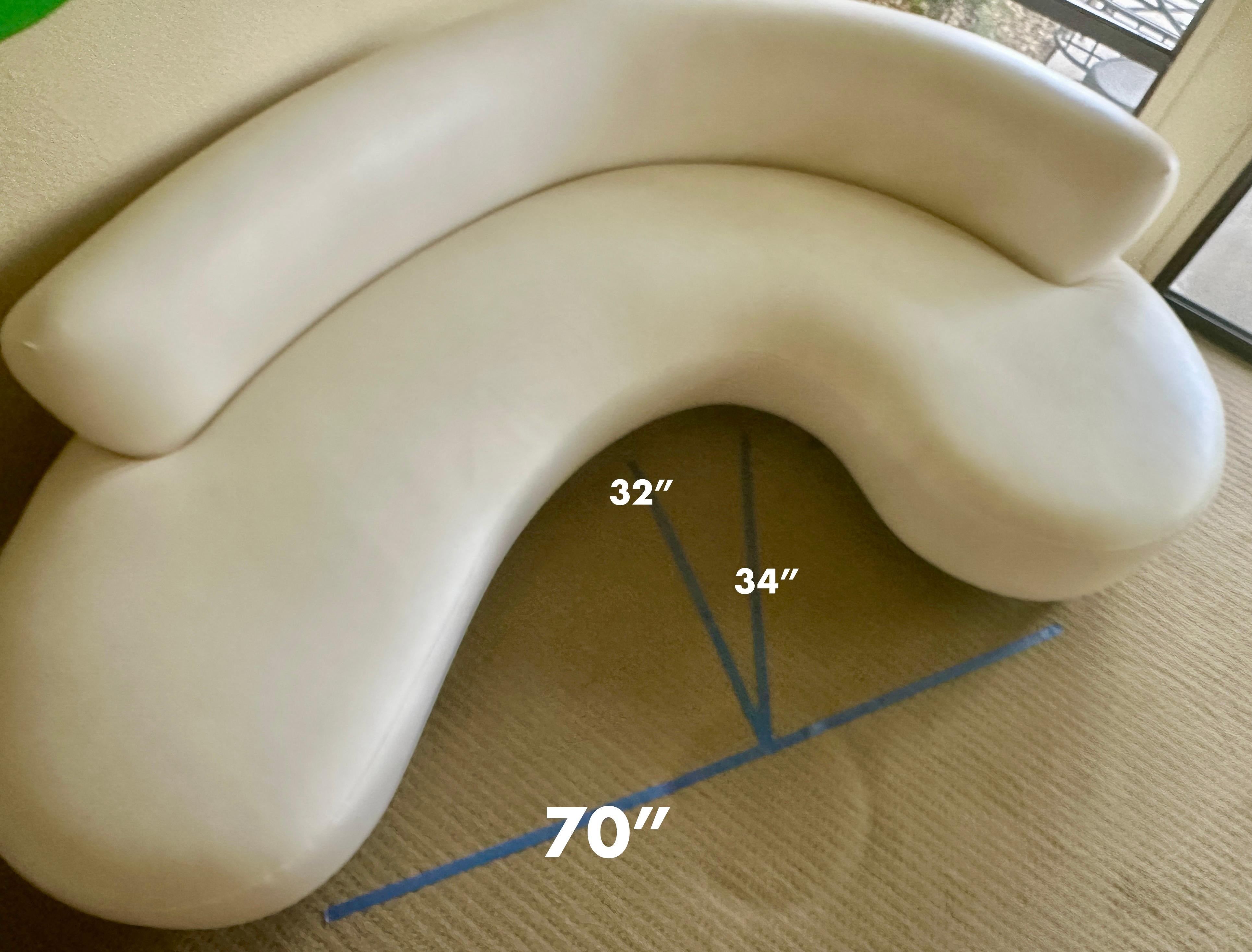 Biomorphic Serpentine Sofa, ca 1950s For Sale 9