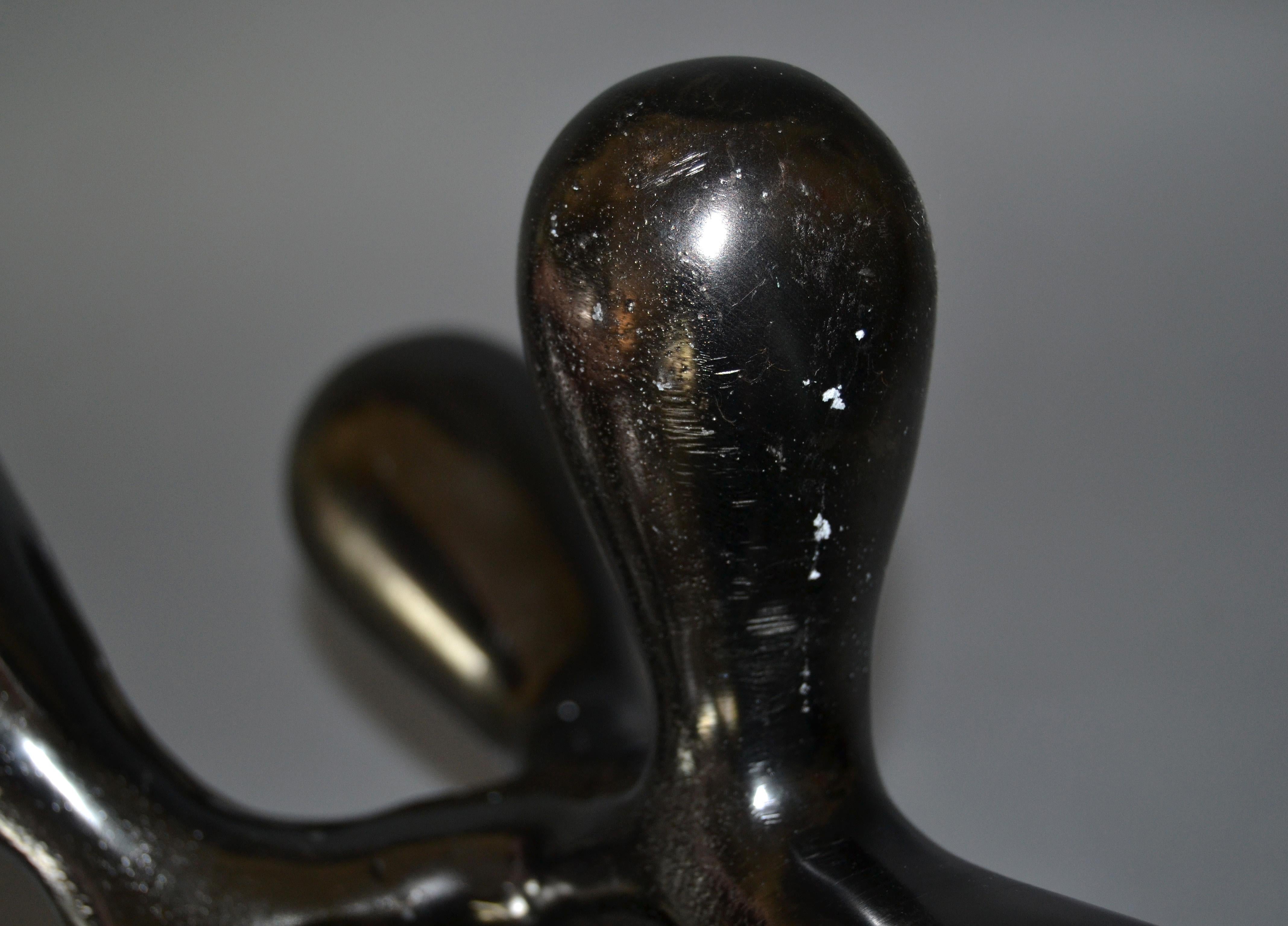 Biomorphic Shape in Abstract Art Bronze Table Sculpture 4