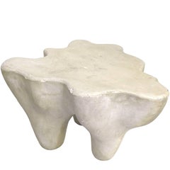 Biomorphic Side Table in Gesso over Resin