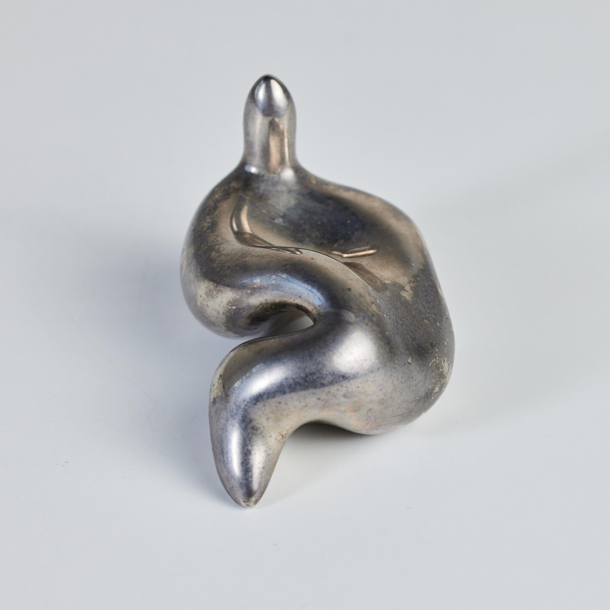 Biomorphic Silver Sculpture 1