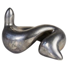 Biomorphic Silver Sculpture