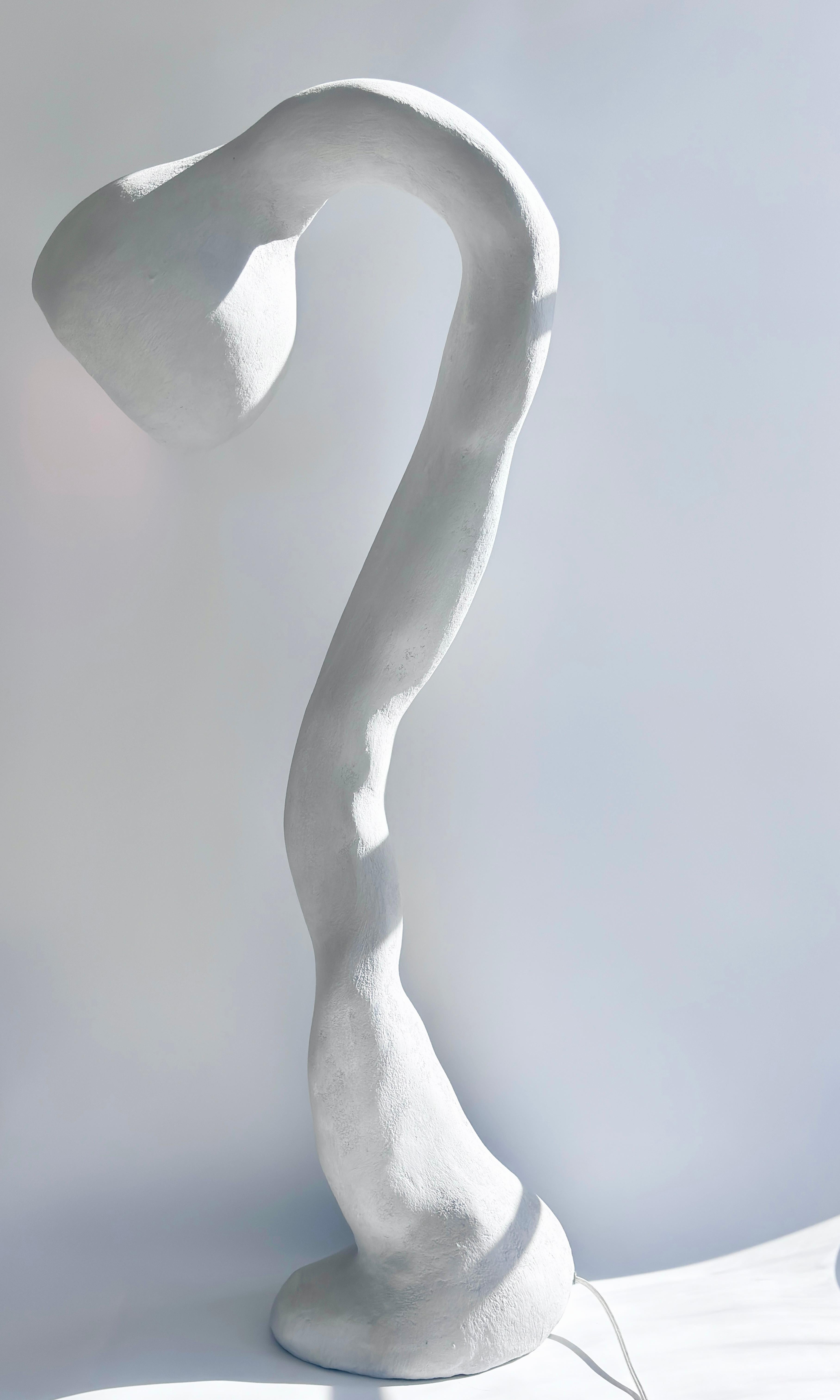 Lampada da terra Biomorfa N.5, Studio A. Chora, Stucchi grigi, In magazzino in vendita 4
