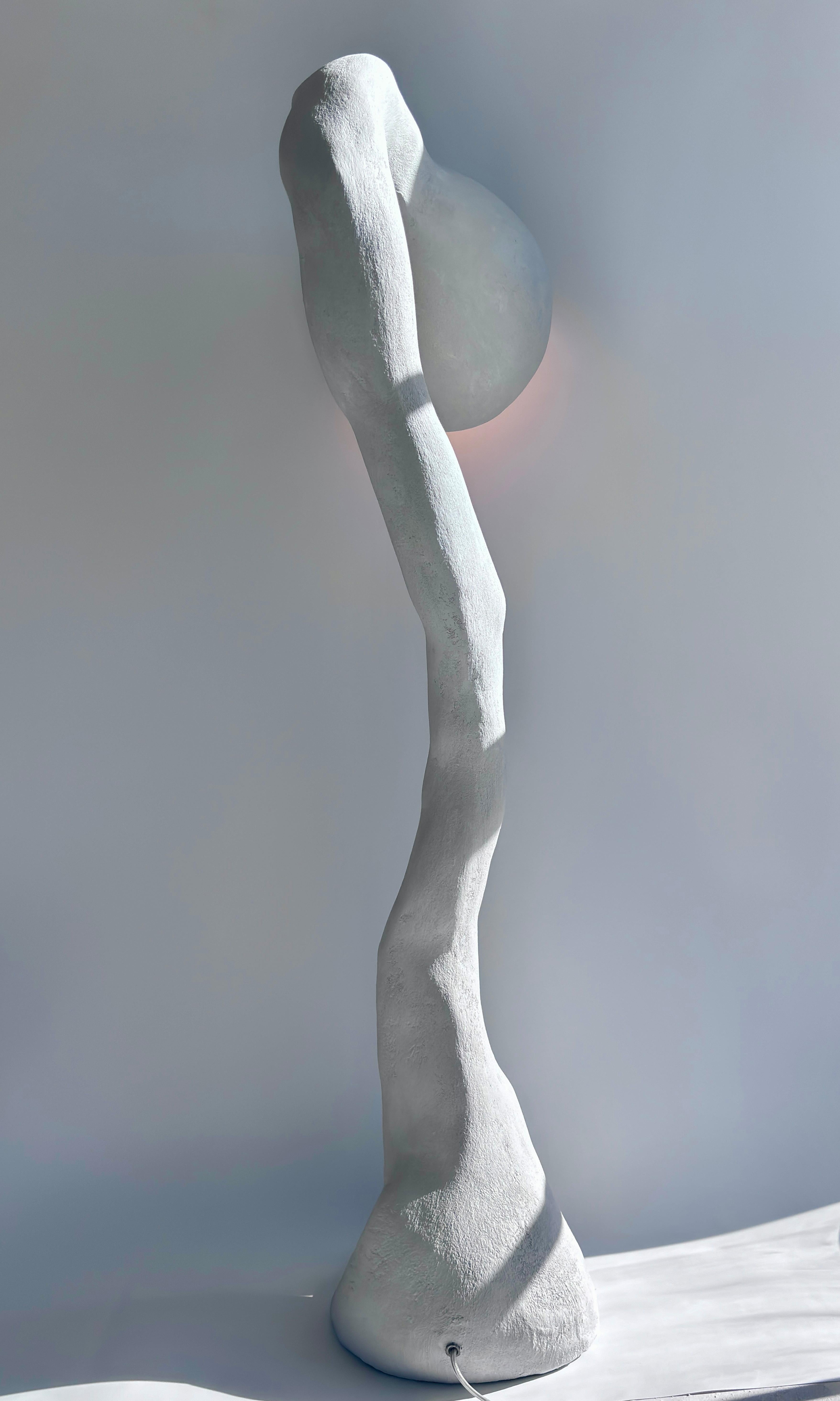 Lampada da terra Biomorfa N.5, Studio A. Chora, Stucchi grigi, In magazzino in vendita 1