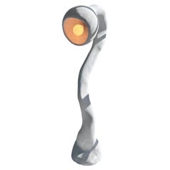 Lámpara de pie Biomorfa N.5, Studio Chora, Yeso Estuco Gris, En Stock
