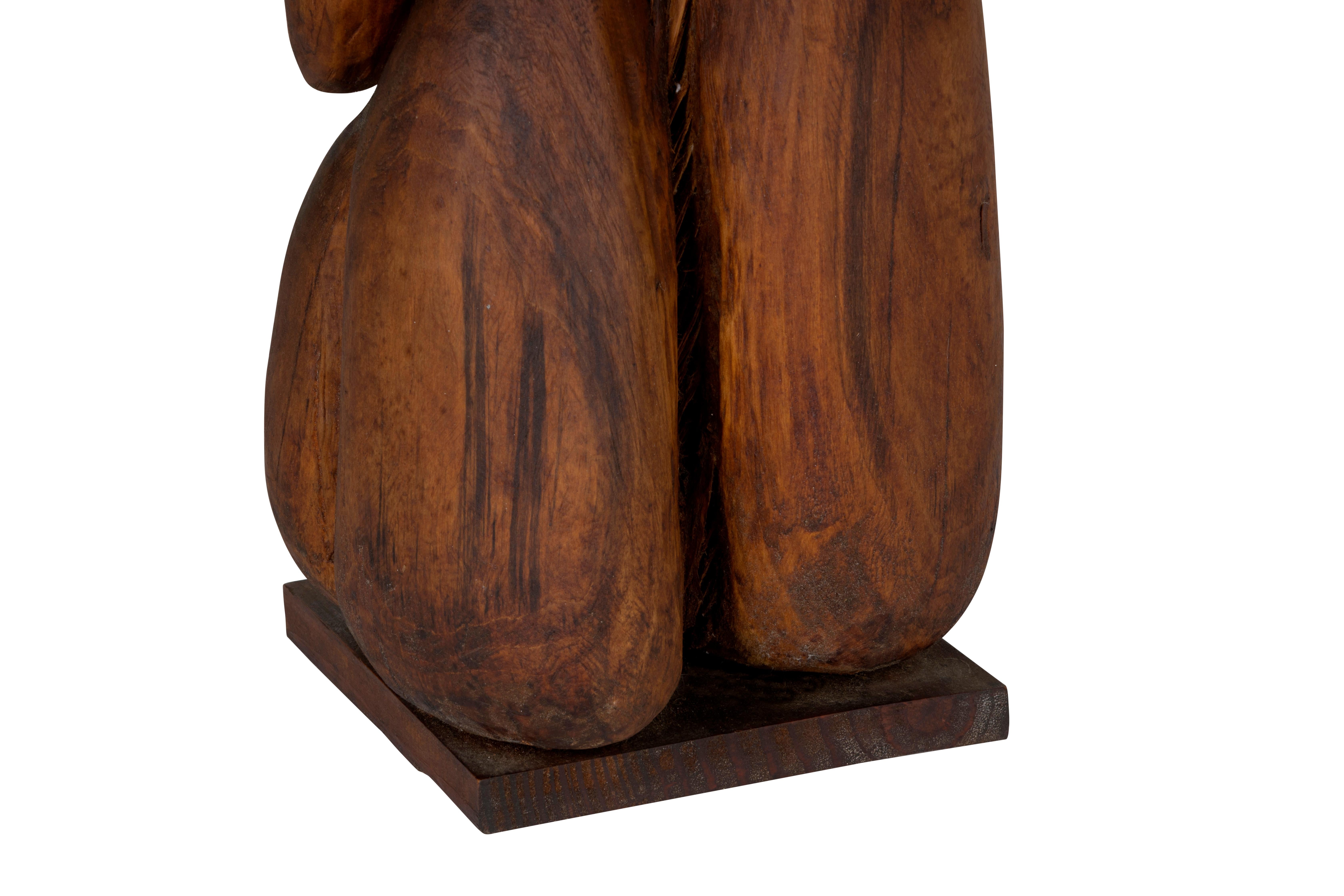 Organic Modern Biomorphic Wood Sculpture by Wendell Upchurch