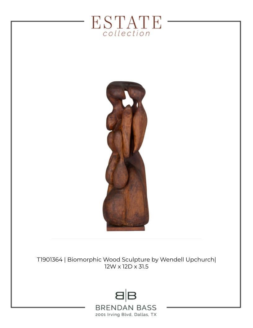 20th Century Biomorphic Wood Sculpture by Wendell Upchurch