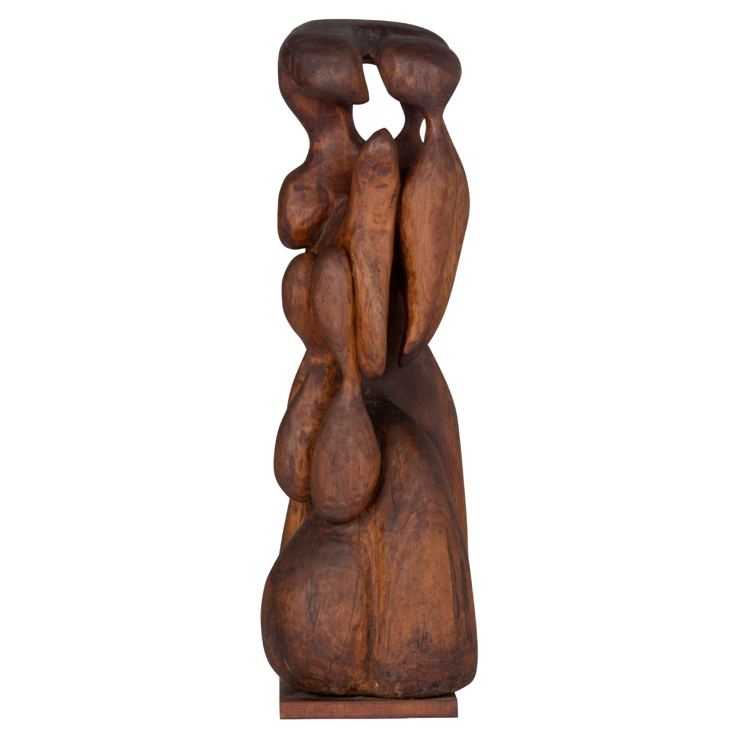 Biomorphic Wood Sculpture by Wendell Upchurch