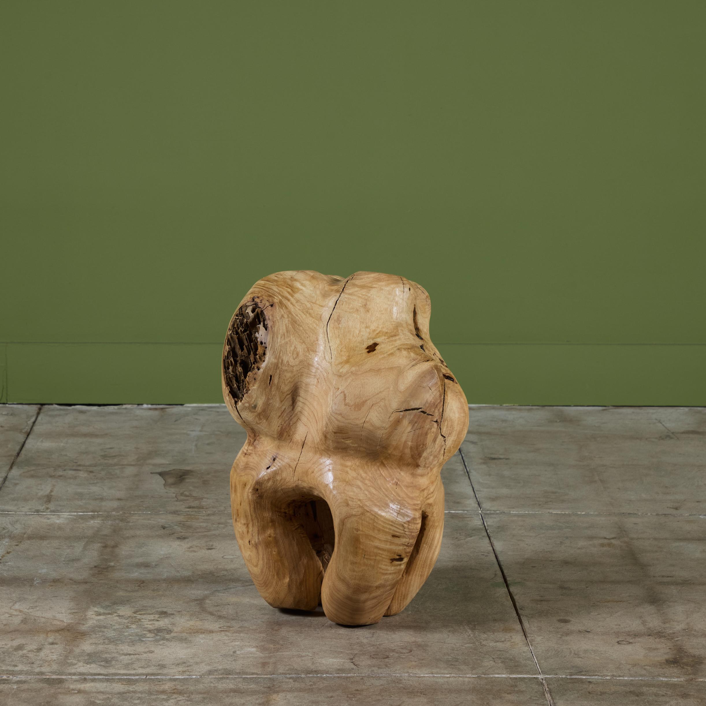 Americano Scultura biomorfa di Wood in vendita