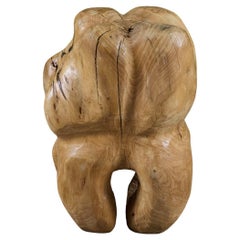 Biomorphe Holzskulptur