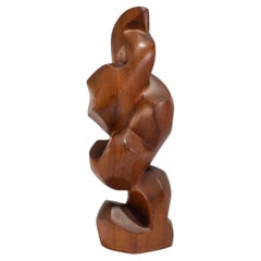 Escultura biomórfica de madera