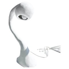 Biomorphic Xl Line by Studio Chora, Lámpara de Sobremesa Alta, Caliza Blanca, En Stock