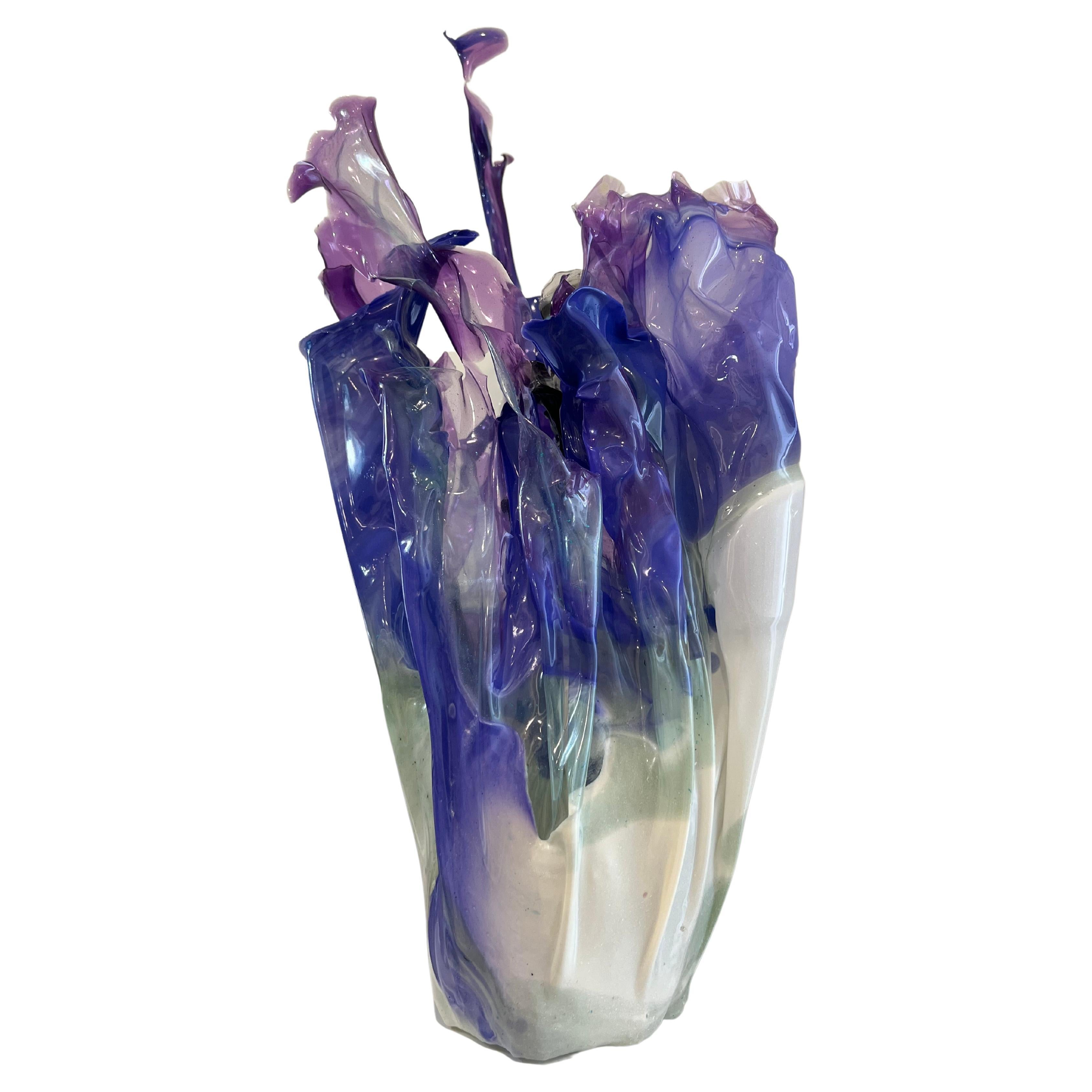 Vase à plantes spatiale bioplastique de couleur froide