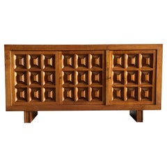 Biosca Brutalist Design Credenza, Spain, 1950s