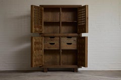 BIOSCA Tableau haut brutaliste en pin massif, Espagne, années 1960