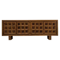Biosca Sideboard in Stained Pine, Spain 1960s
