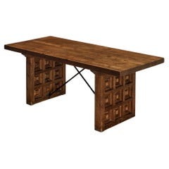 Mesa de comedor española Biosca de pino teñido