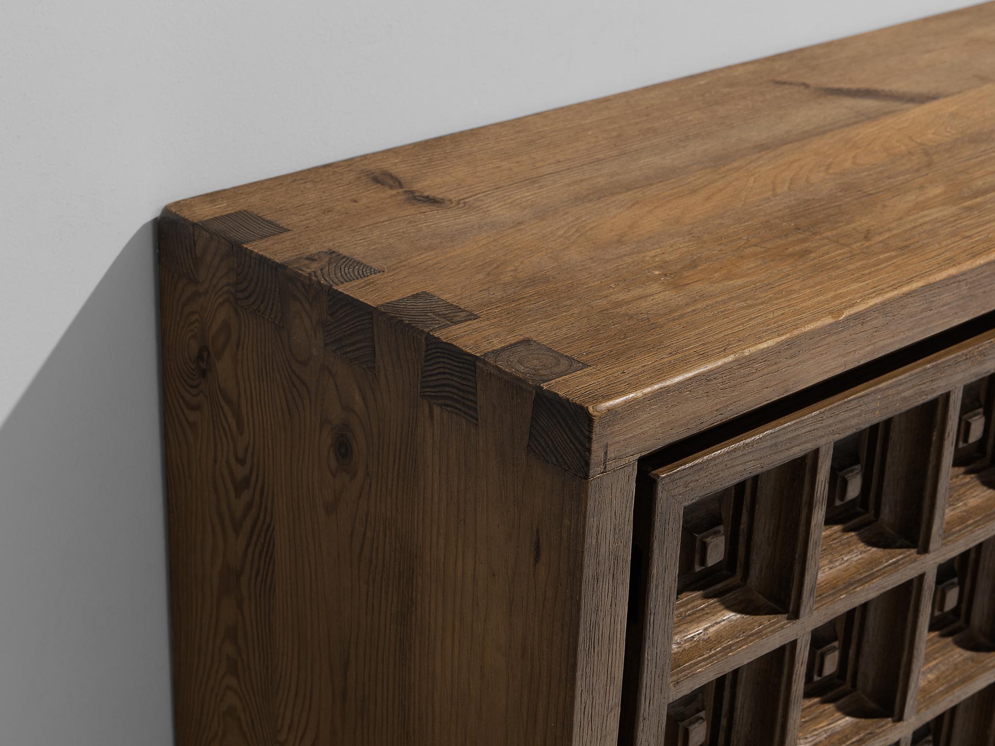 Brutalist Biosca Spanish Sideboard in Stained Pine