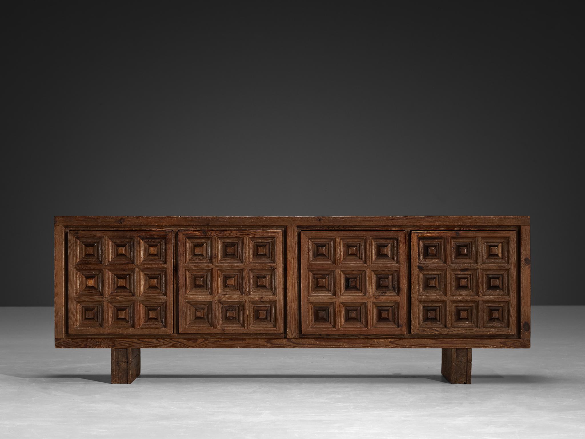 Espagnol Buffet espagnol Biosca en pin teinté en vente