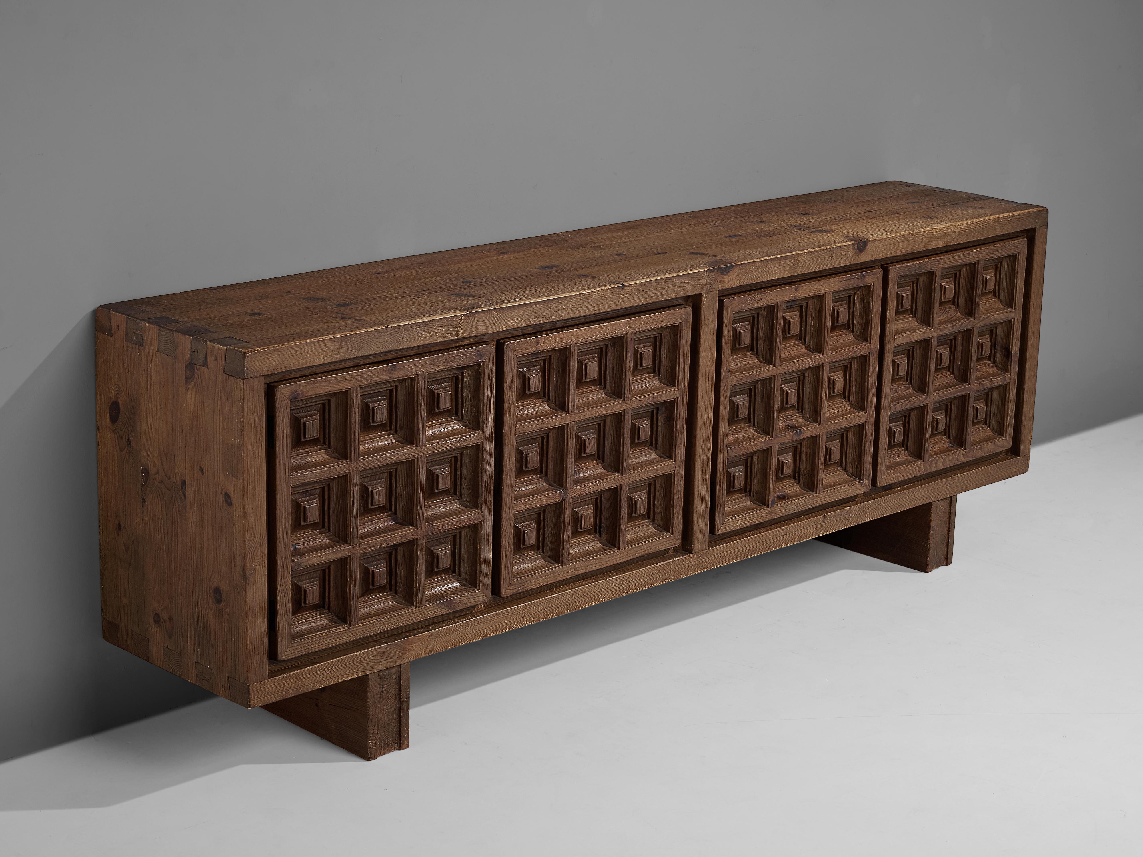 Biosca Spanish Sideboard in Stained Pine  1