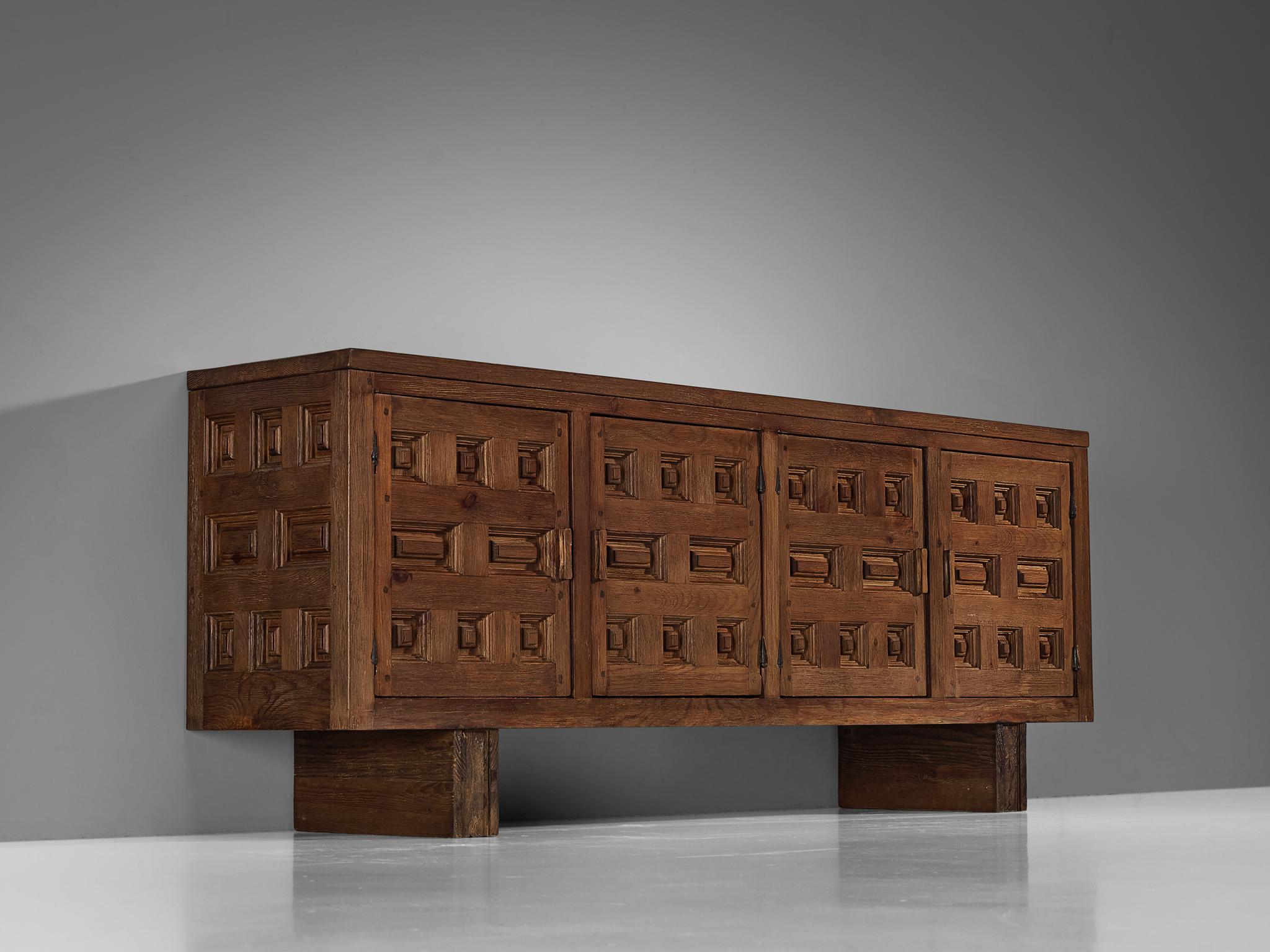 Biosca Spanish Sideboard in Stained Pine  For Sale 2