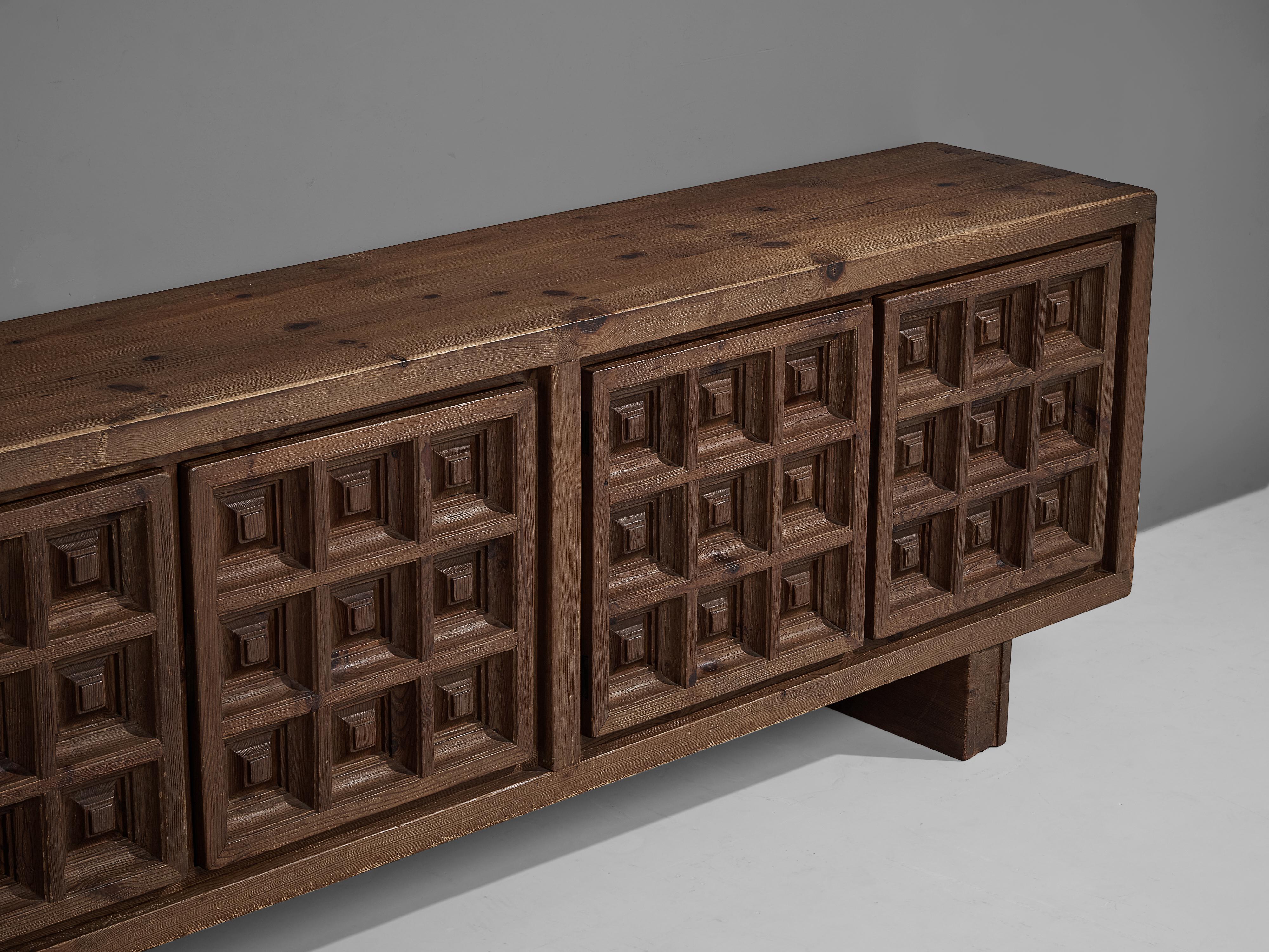Biosca Spanish Sideboard in Stained Pine  3