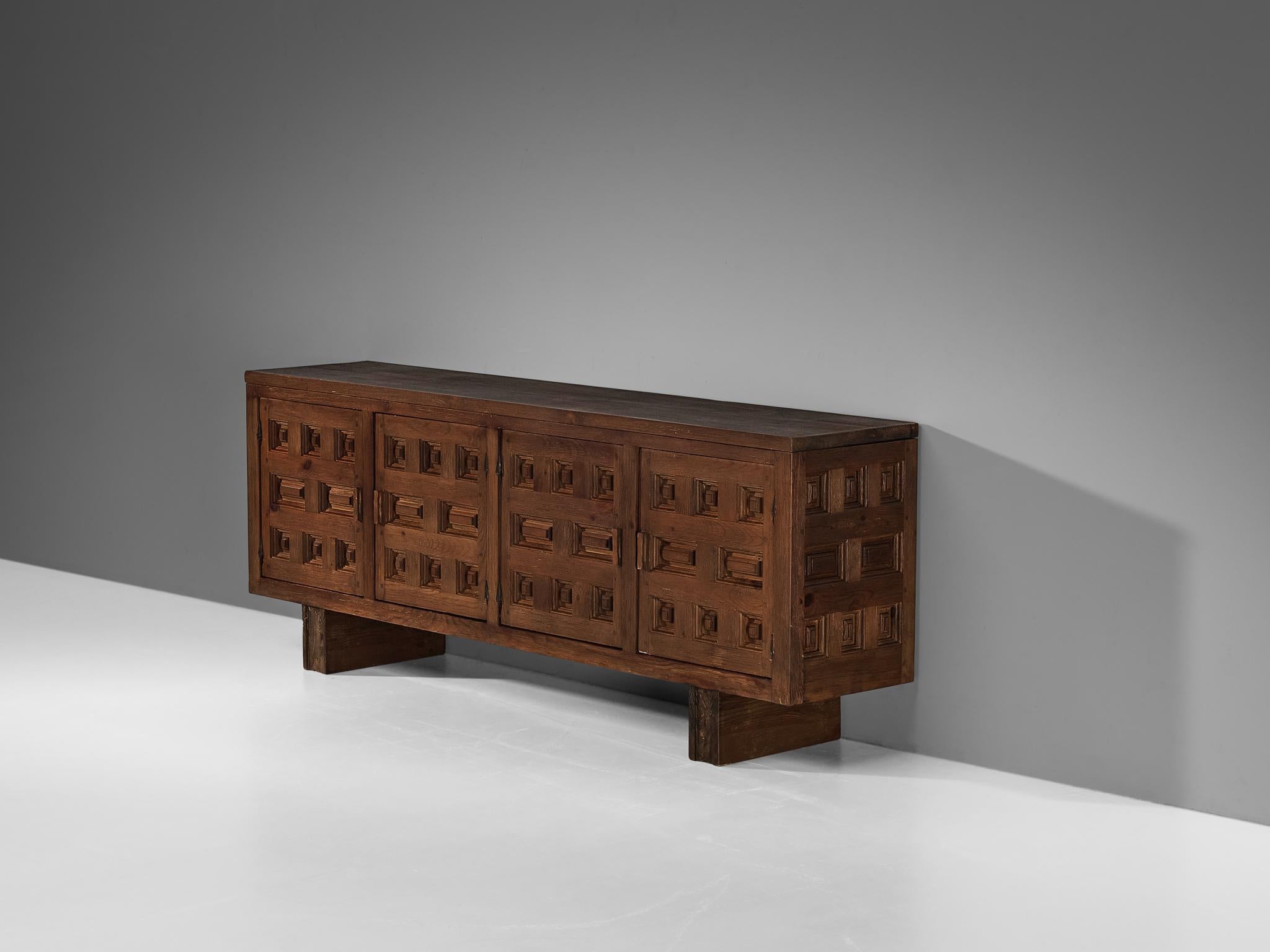 Biosca Spanish Sideboard in Stained Pine  For Sale 4