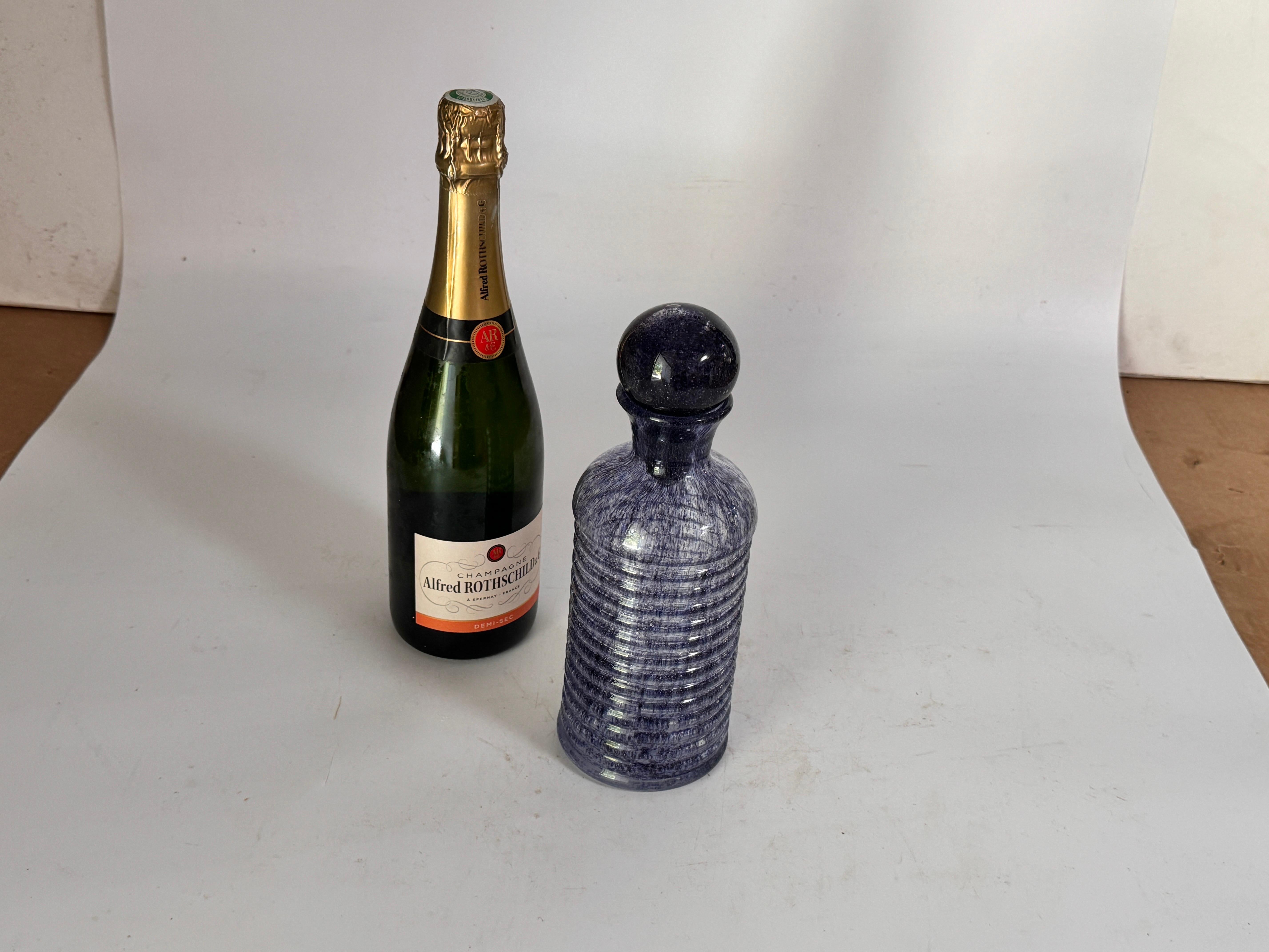 Biot  Glaskunst-Stiefel aus Kunstglas in Lila, Frankreich 1960 im Angebot 5