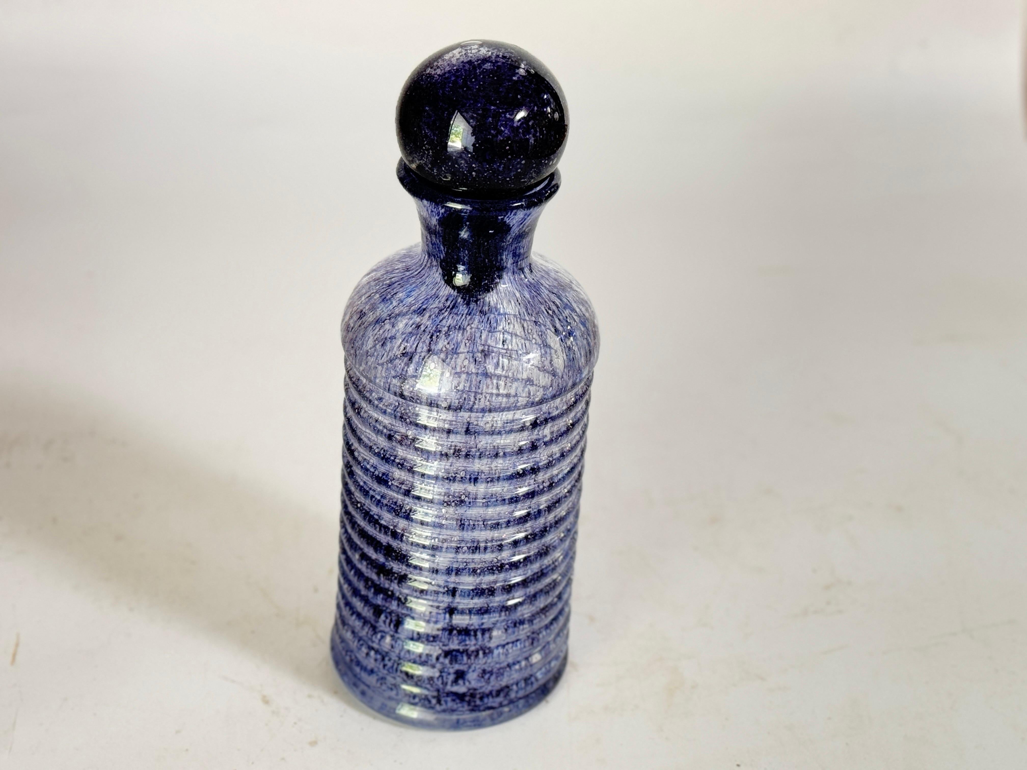 Biot  Glaskunst-Stiefel aus Kunstglas in Lila, Frankreich 1960 im Angebot 3