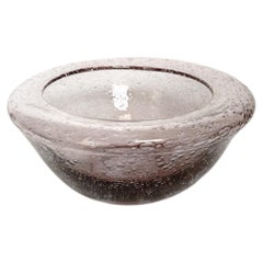 Biot Bubble Glass Salad Bowl or Catchall, France, 1970s