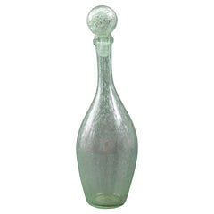 Biot French Bubble Glass Decanter Bottle