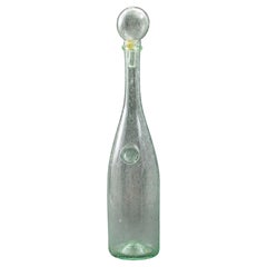 Carafe à décanter en verre bullé français Biot