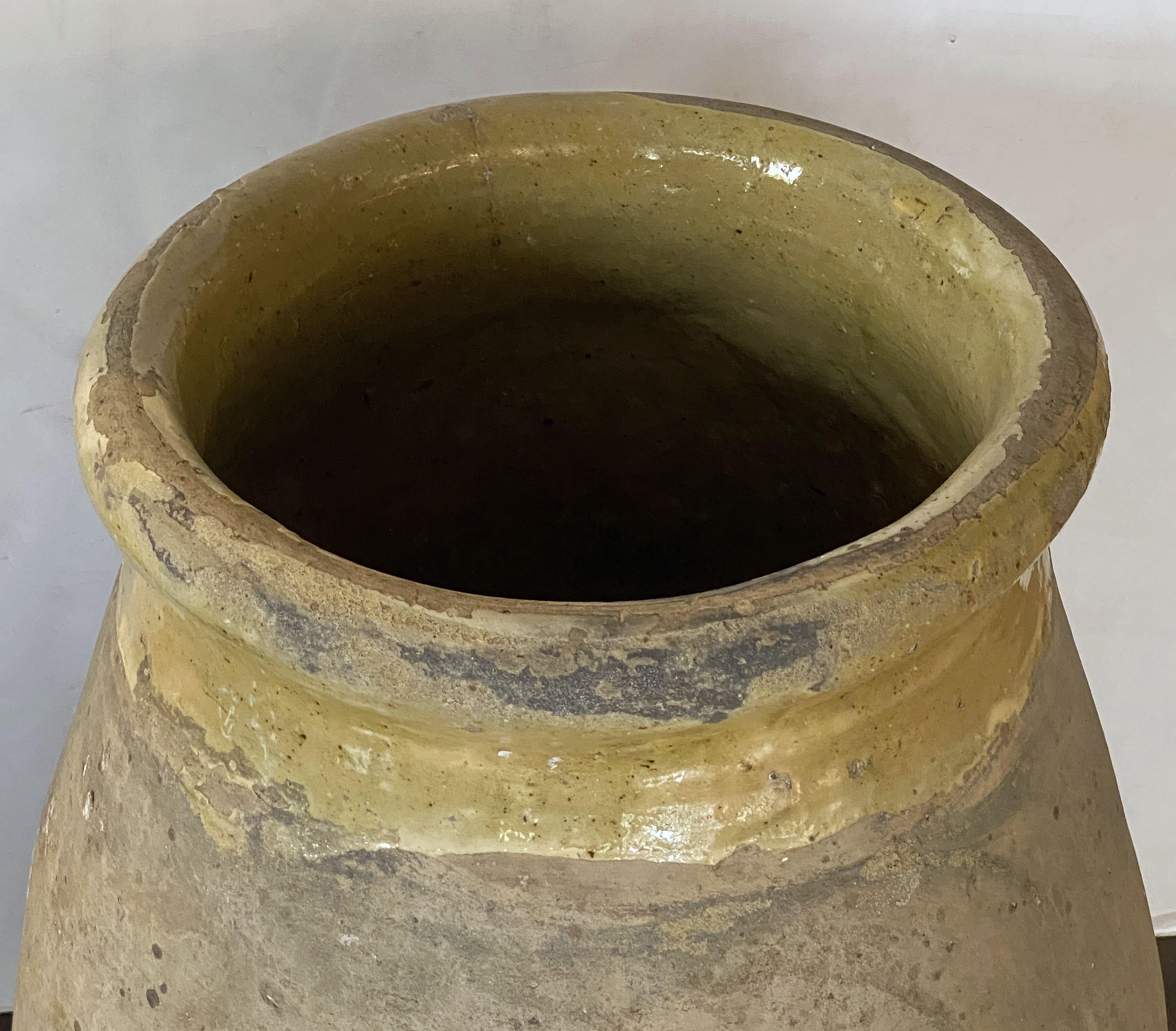 Pottery Biot Garden Urn or Oil Jar from France