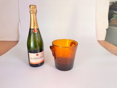 Biot Glas 1960 Eiskübel orange gelb Farbe Frankreich