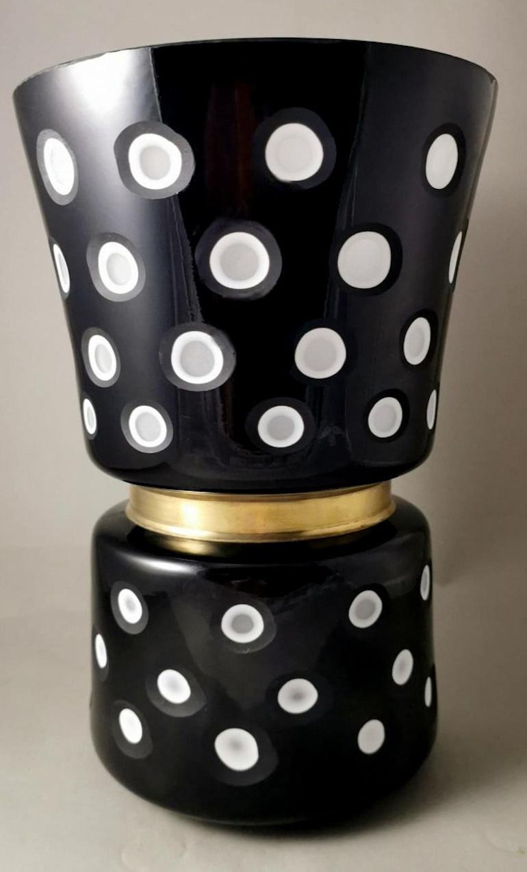 Modern Biot Manufacture Black French Vase 