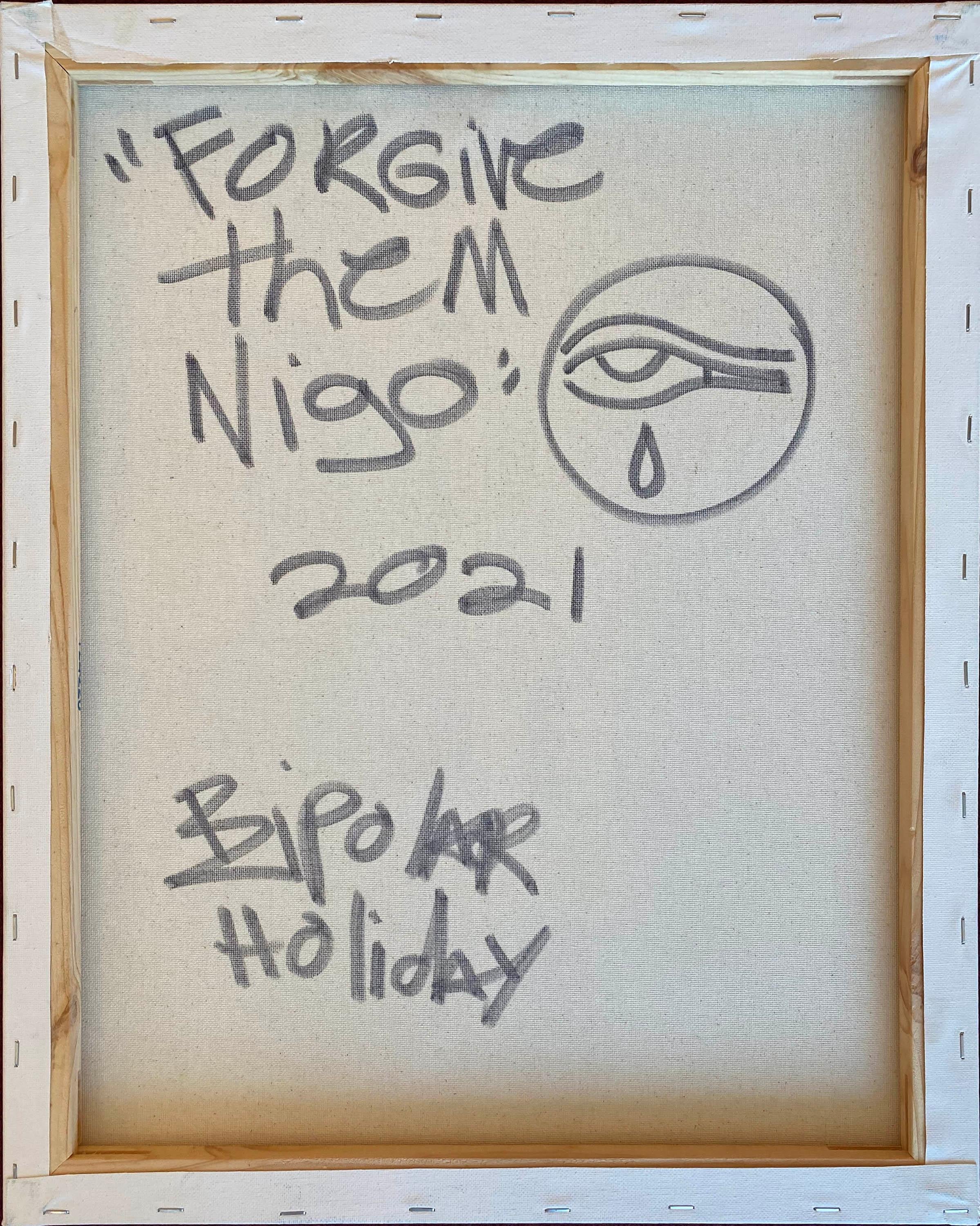 Forgive Them Nigo - Painting by Bipolar Holiday