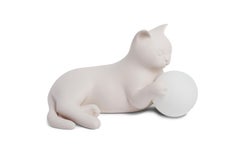 Birba Blossom Rosa Tischlampe in Katzenform, Pet Therapy von Atelier Biagetti