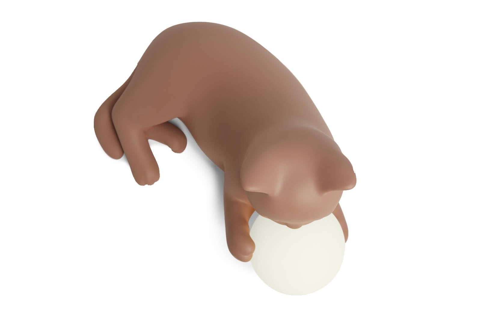 Lampe à poser en forme de chat Birba Sienna, Pet Therapy by Atelier Biagetti Neuf - En vente à Milan, IT