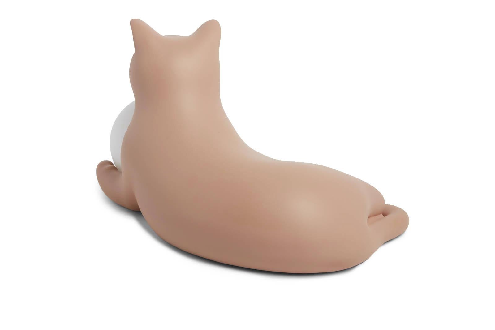 Verre Lampe à poser en forme de chat Birba Sienna, Pet Therapy by Atelier Biagetti en vente