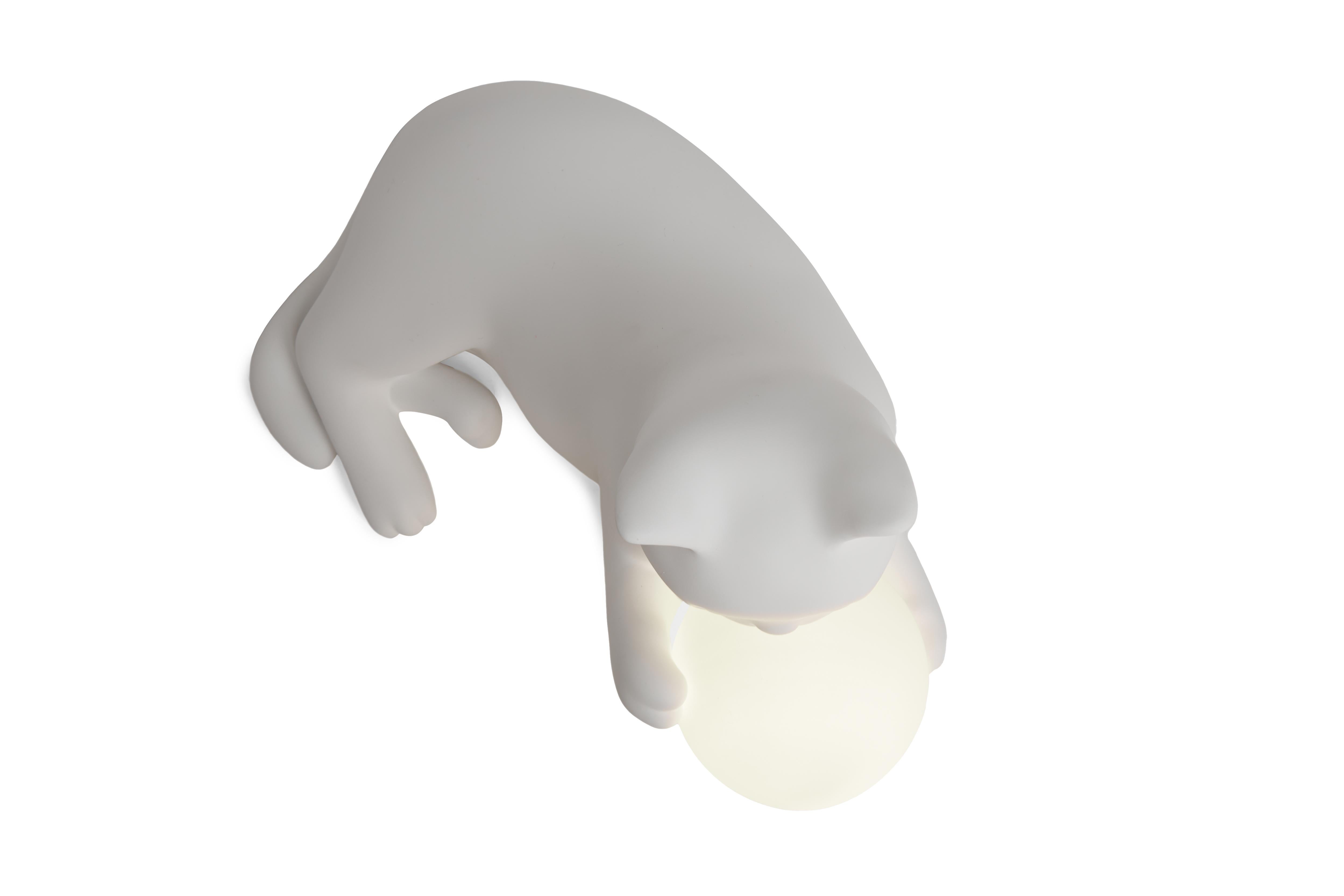 Lampe de table en forme de chat Birba White, Pet Therapy by Atelier Biagetti Neuf - En vente à Milan, IT