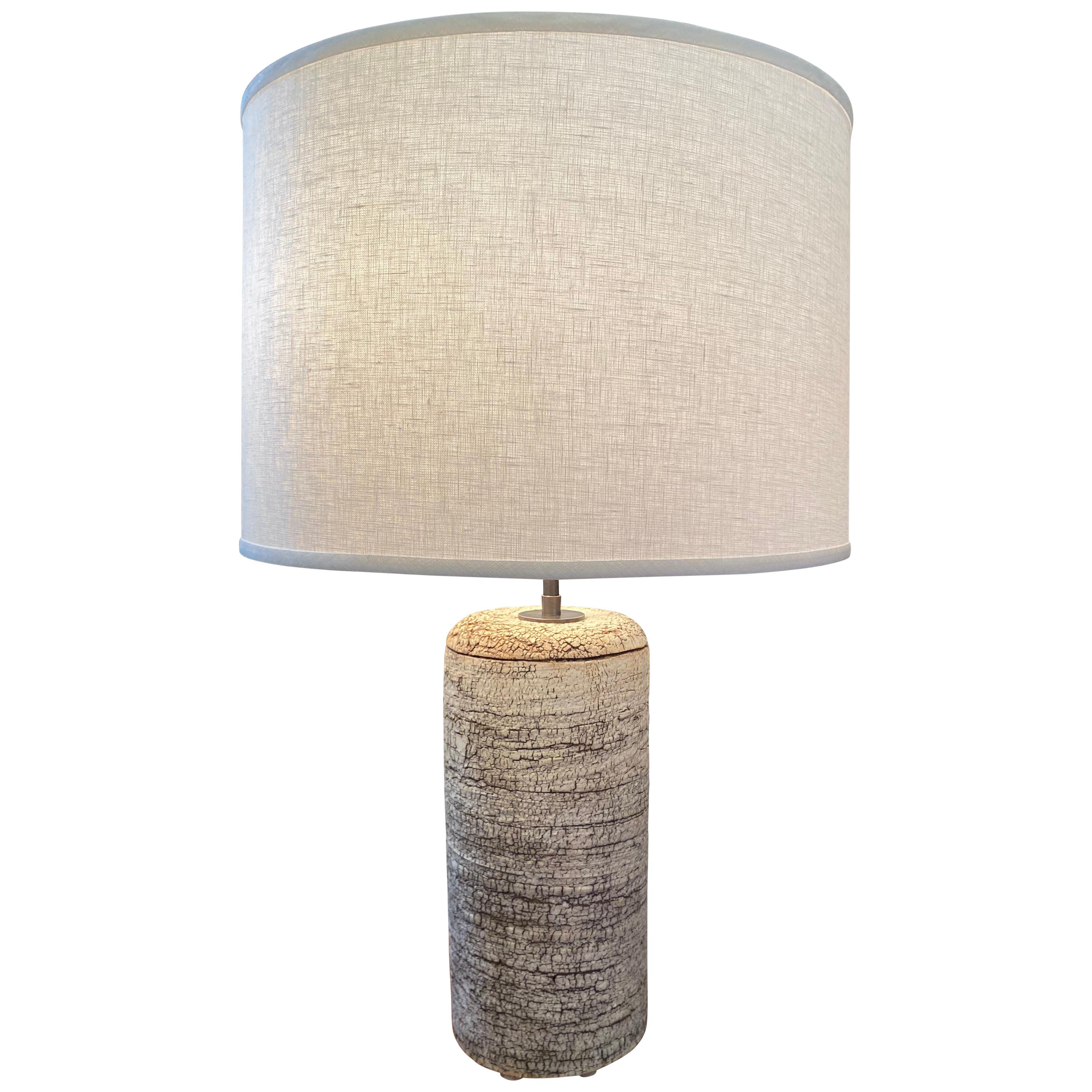 Birch Bark Table Lamp by Peter Lane For Sale