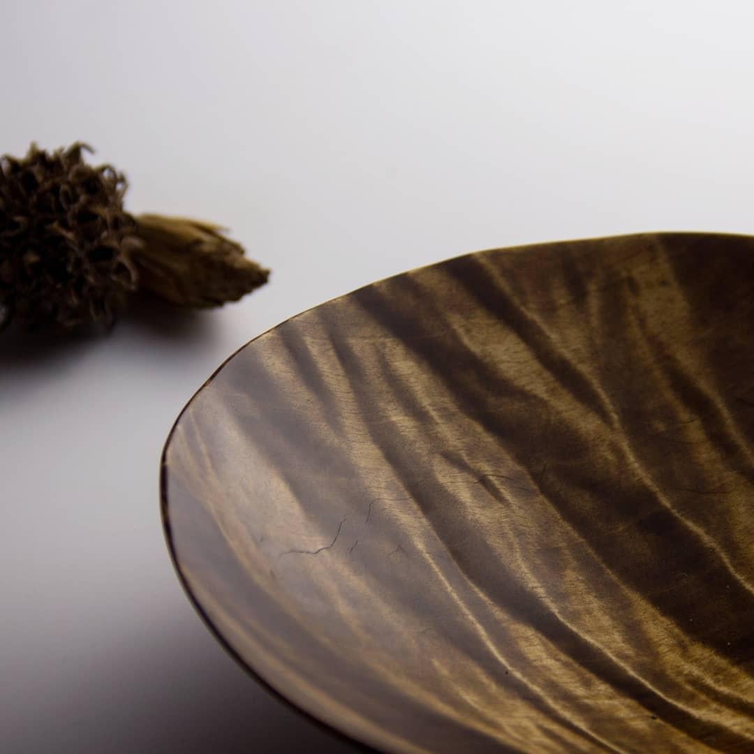 Modern Birch Burl Plate by Vlad Droz