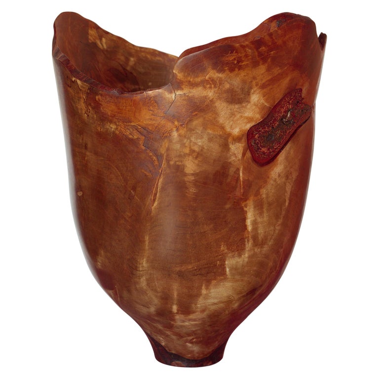 Birch Burl Vase by Vlad Droz For Sale