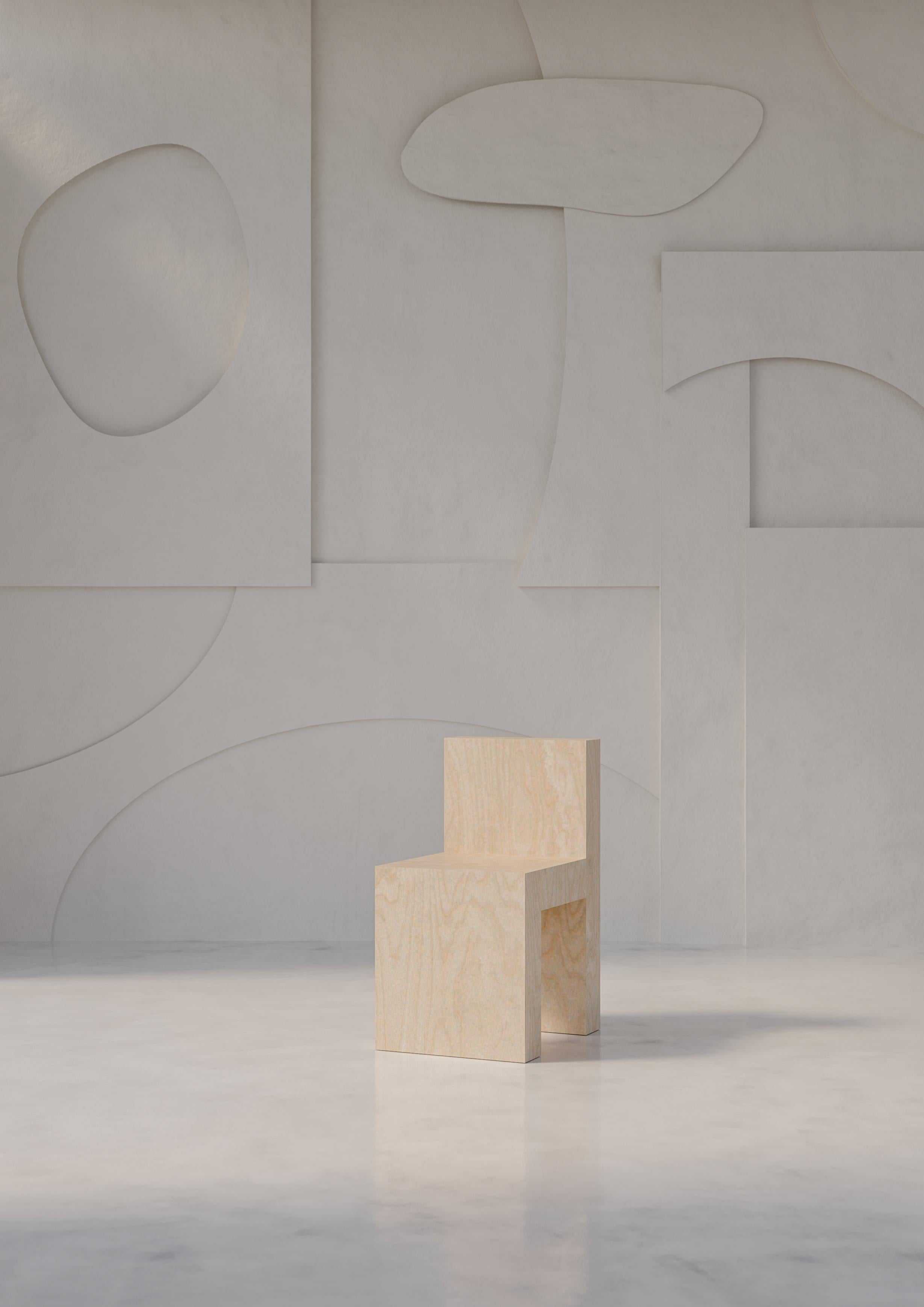 XXIe siècle et contemporain Chaise en bouleau de Petra Madalena en vente